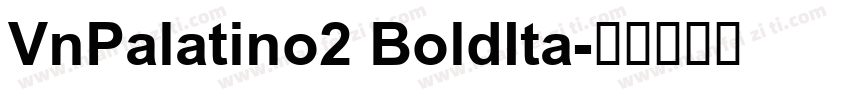 VnPalatino2 BoldIta字体转换